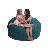  | 3 Ft Bean Bag Chair | Foam Filled - Removable Washable Cover, Cloud Suede-953250912-972704450