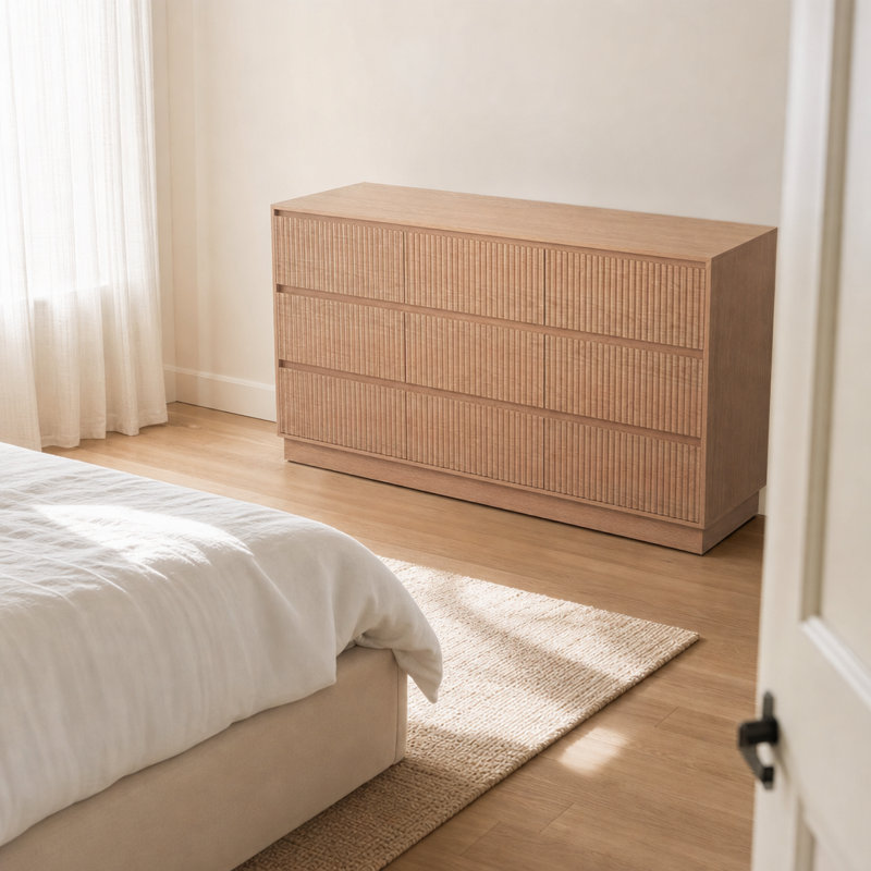 Commode à 9 tiroirs de rangement polyvalente avec compartiments spacieux, unité de rangement sur pied autoportante, mobilier multifonctionnel