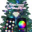 Arbre de Noël vert 9 pi avec 620 lumières DEL RVB contrôlées par le Wi-Fi, 1721 pointes en PVC, 38 fonctions d'éclairage, synchro musicale, structure à charnières et support en métal-1539776602
