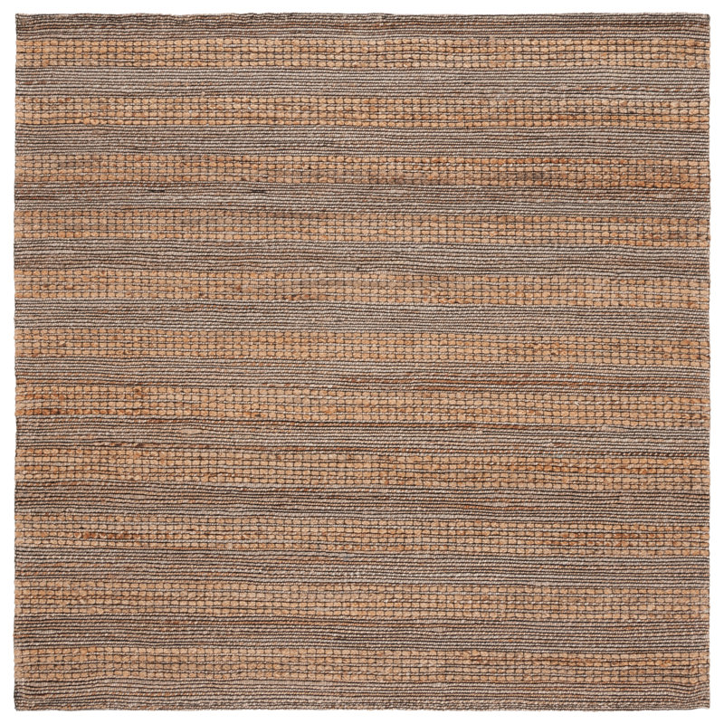 Tapis naturel / brun Natural Fiber 676, Carré 6 pi 6 po