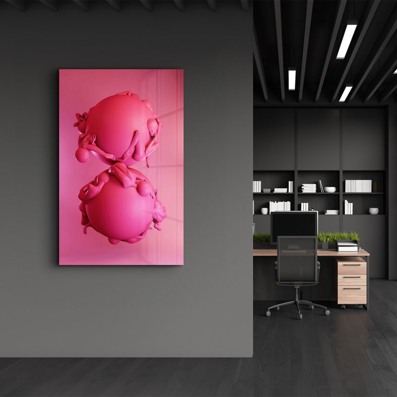 Peinture murale élégante en verre trempé 18,1 po x 28,3 po | 100% verre trempé, épaisseur: 0,16 pouce | Imprimé UV pour des couleurs éclatantes et une durabilité | Parfait pour la décoration intérieure et l'esthétique moderne