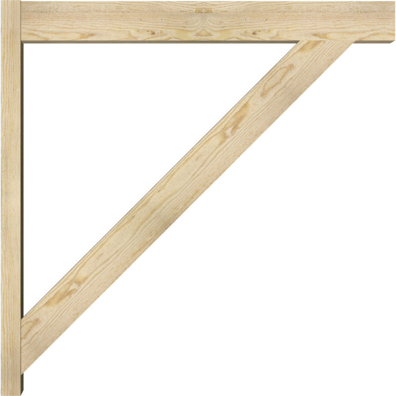 Pavé traditionnel traditionnel, P 40 po x H 40 po, Sapin Douglas de 6 po (sciage brut)