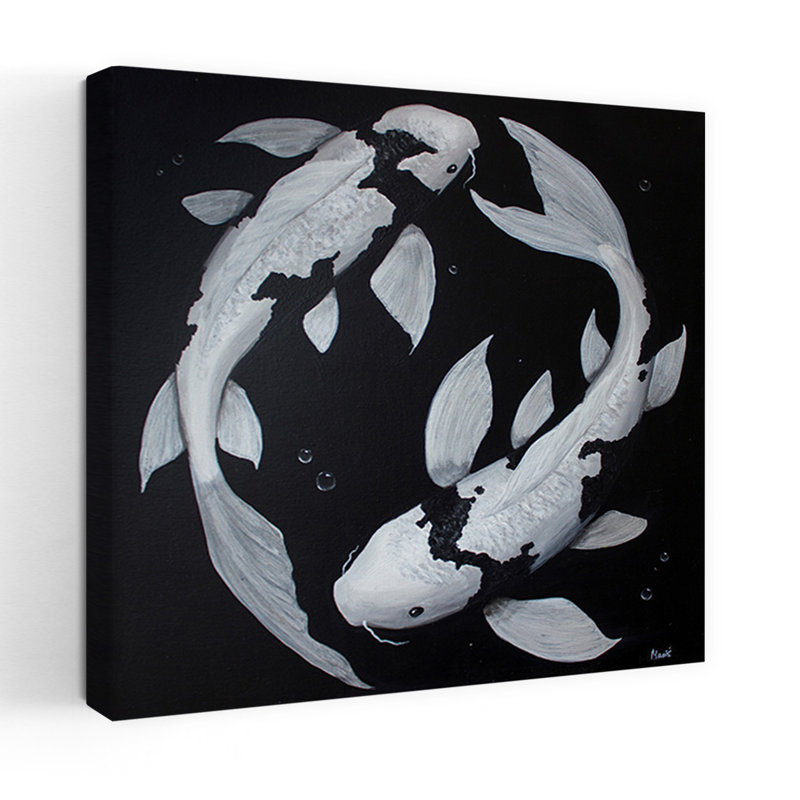Yin Yang Koi, 36" H x 36" W