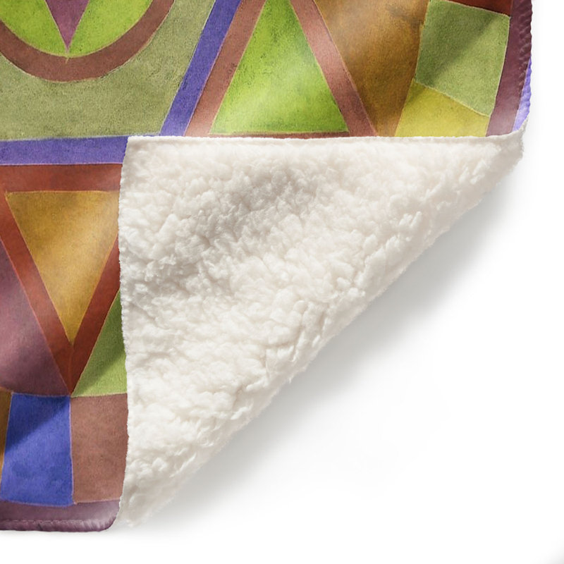 Couverture sherpa douce mandala ii d, l 51 po x L 60 po