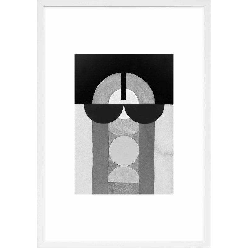 Composition Nr. 28 Painting by Allison Rietta, 20" H x 14" W x 1.25" D, White