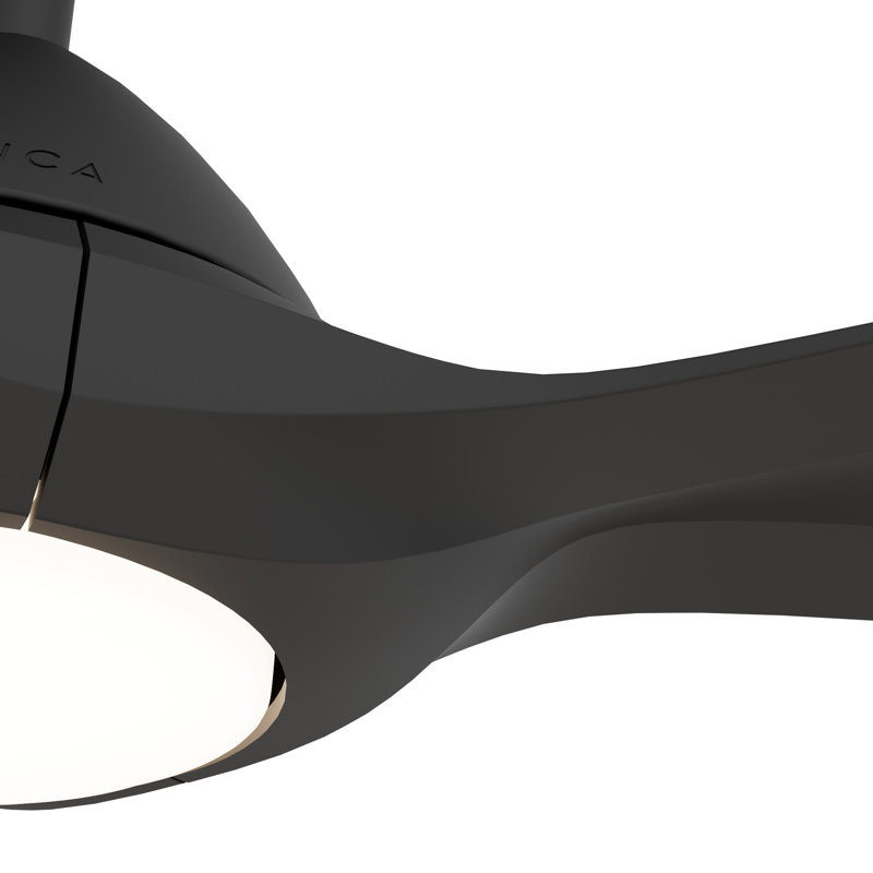 Surea 52'' Ceiling Fan with LED Lights, Matte Black