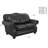 Somto 73" Genuine Leather Rolled Arm Loveseat-20119995