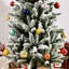 Arbre de Noël artificiel pin enneigé avec branches réalistes et 394 pointes