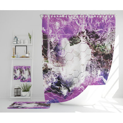 Nelline Polyester Shower Curtain Set