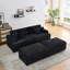 Upholstered Sofa With Footrest And Throw Pillows-78697871