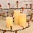 Battery Operated Multifunction Wax LED Candles, Round - 3 Count