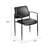 Jill Diamond Stacking Chair, Square Waterfall Seat, Black Caressoft