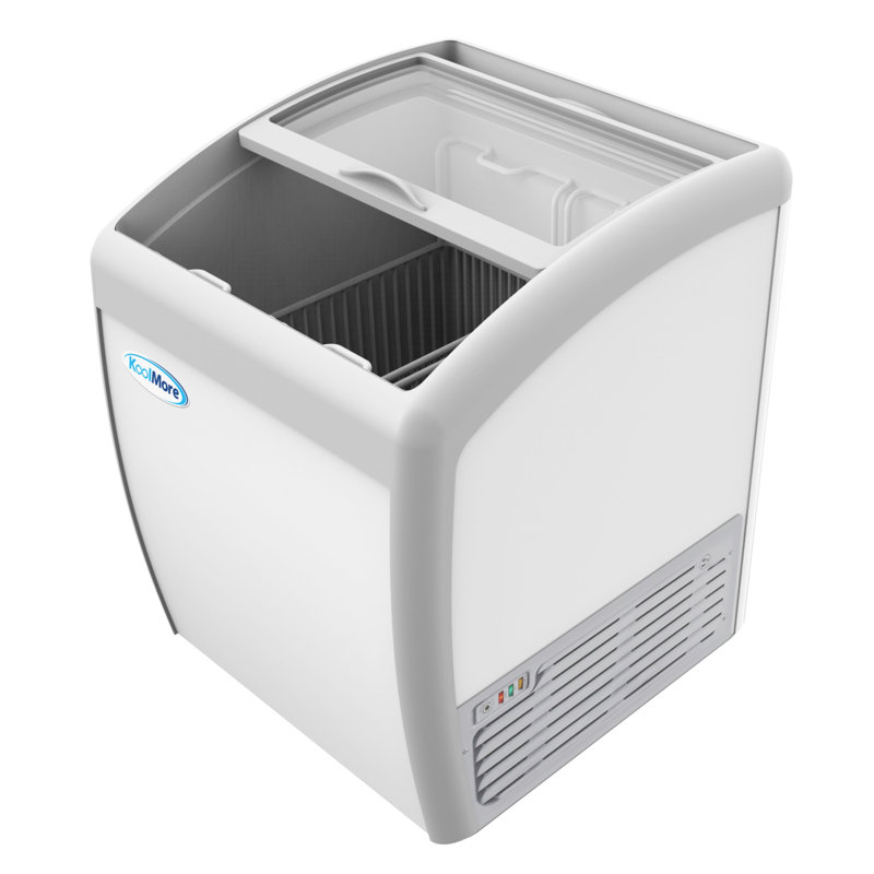 26. in. Commercial Glass Top Ice Cream Display Freezer 5.7 cu. ft. MCF-6C