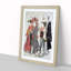 Ichikawa Danjuro V with Family by Torii Kiyonaga - Picture Frame Painting Print-55579280-55579281