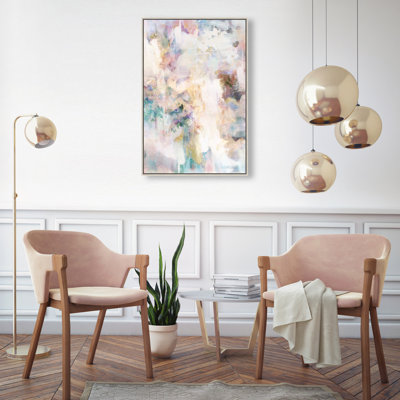 Tonic to Awaken Canvas Abstract Print by Oliver Gal, Black Frame, 10 x 15