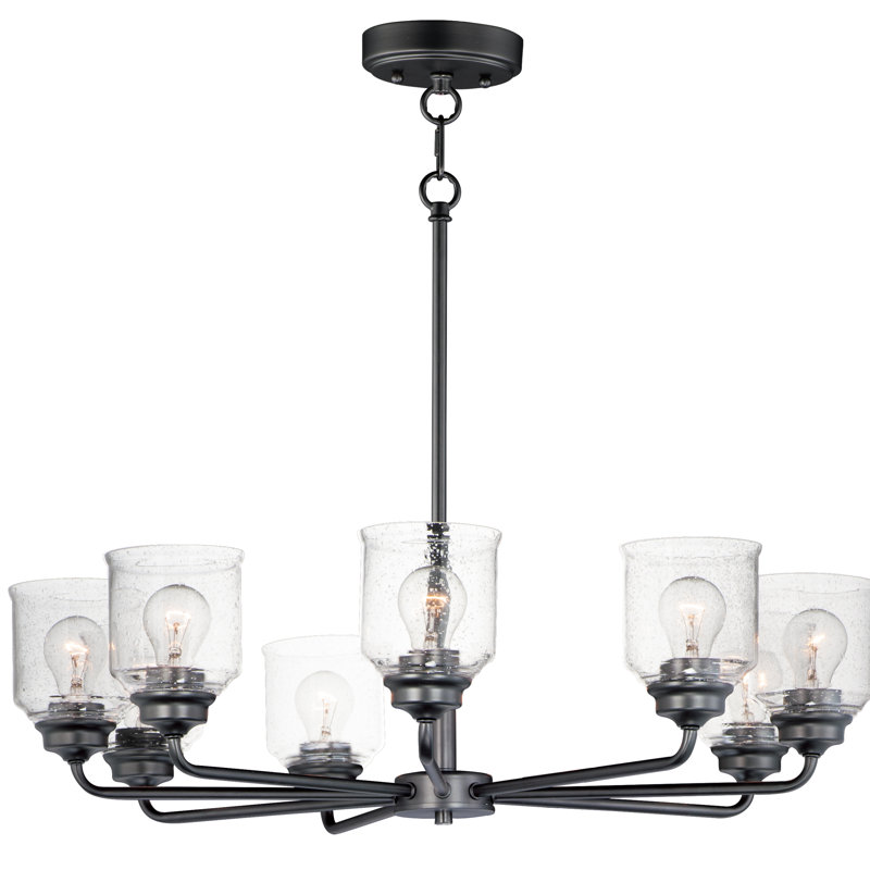 Nunez 5 - Light Dimmable Classic / Traditional Chandelier, Black