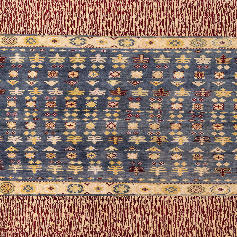 Abstract Indoor Rug, Square 6'
