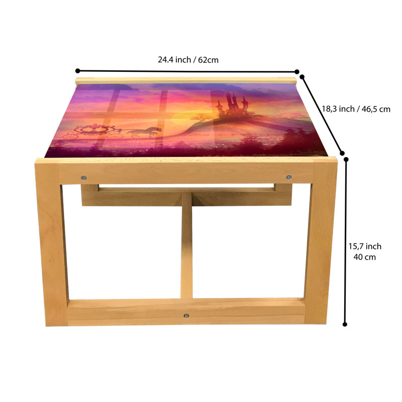 Ishaa Sled Coffee Table, 62cm H x 46cm W x 40cm D
