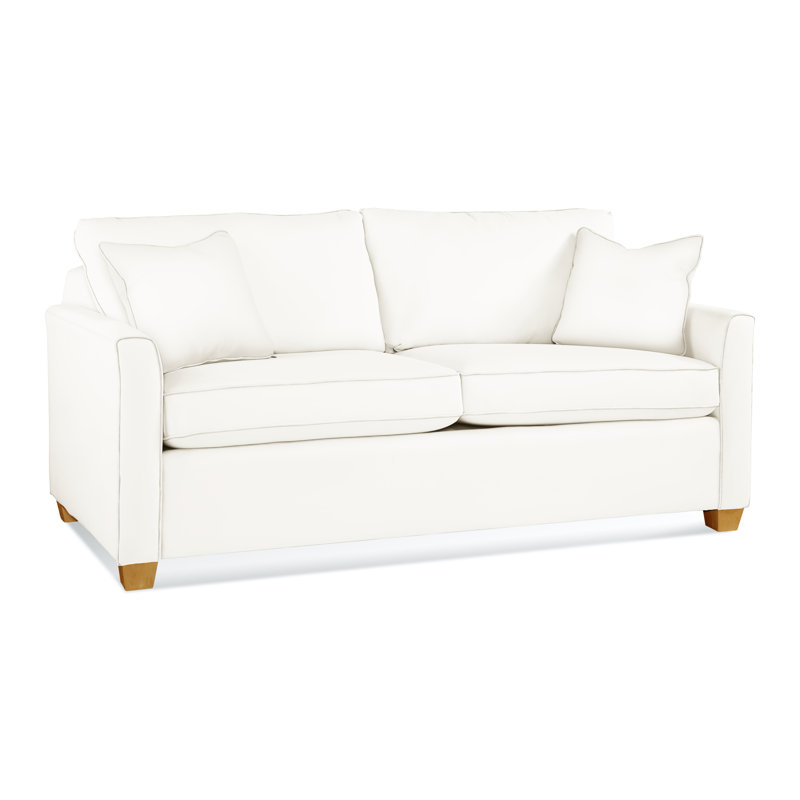 Charleston 77" Sleeper Sofa, Air Dream, Honey, Elite Ivory 100% Polyester