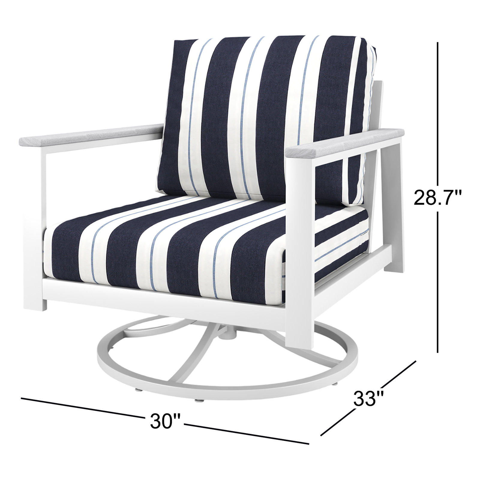 Townsend Sunbrella® Patio Lounge Chair, White