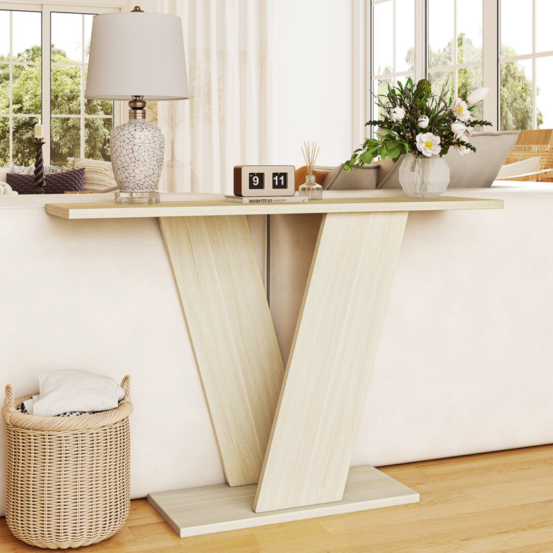 Hanniel Solid Wood Console Table, 51.18" H x 14.76" W x 6.89" D