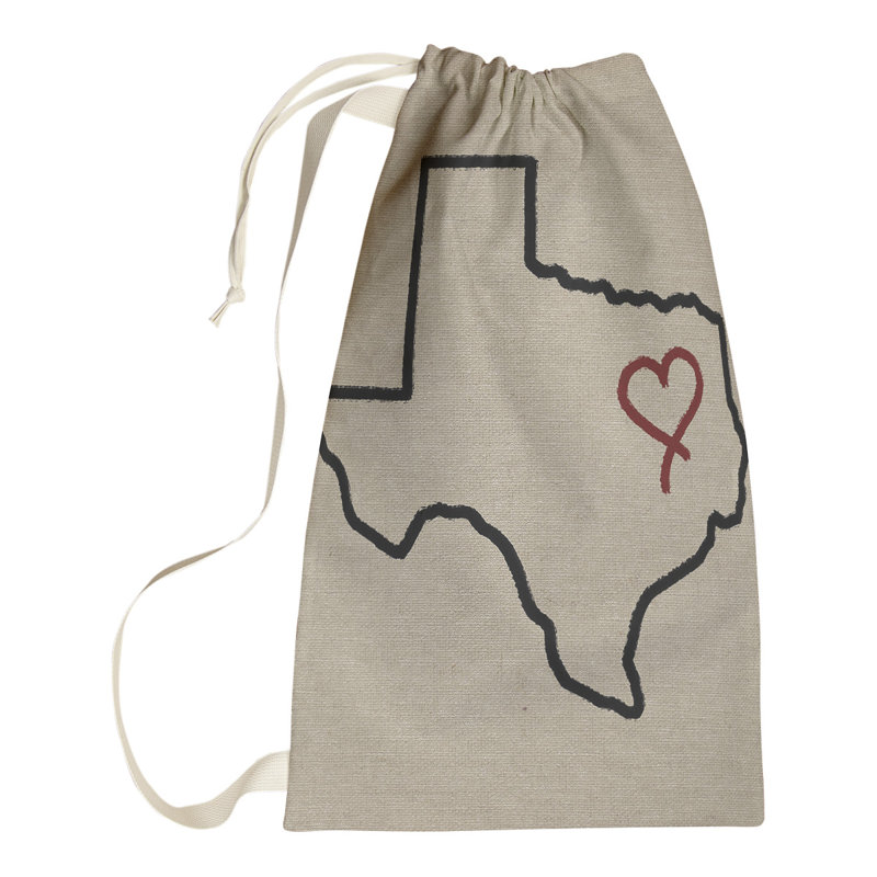 Hansard Laundry Bag with Handles, Small (29" H x 18" W x 1.5" D), Texas