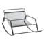 Chaise berçante en cuir avec cadre en fer Frank-1081366195