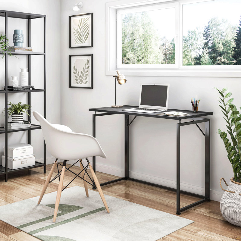Bureau pliable peu encombrant - noir