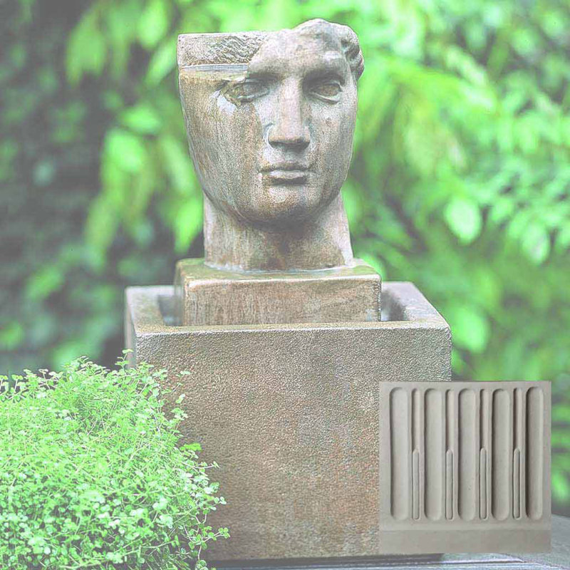 Renfri Hand Crafted Weather Resistant Sculptural Fountain, Natural
