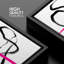 Pink Stripe Black Paint Stroke Ribbon Abstract Shapes Modern Art Decorative Contemporary Minimal-1256120032-1256120033