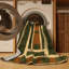 Tapis botanique brun lavable à la machine-1026970592