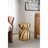 14X14x18.7" Gold Magnesium Accent Stool With Sculptural Swirl Design, Contemporary Side Table, Decorative Display Stand, Or Extra Seating Option