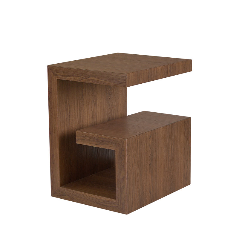 Harmond End Table - Walnut Finish, Brown Wood
