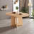 Solid Wood Round Dining Table With Extendable Top For Home Dining-1825344011