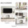 57.9" Sideboard With 3 Drawers, Adjustable Shelf