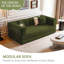 Canapé-lit modulaire convertible avec matelas en mousse à mémoire de forme - aucun assemblage requis, canapé-lit peu encombrant pour salon, chambre à coucher, studio-333886448