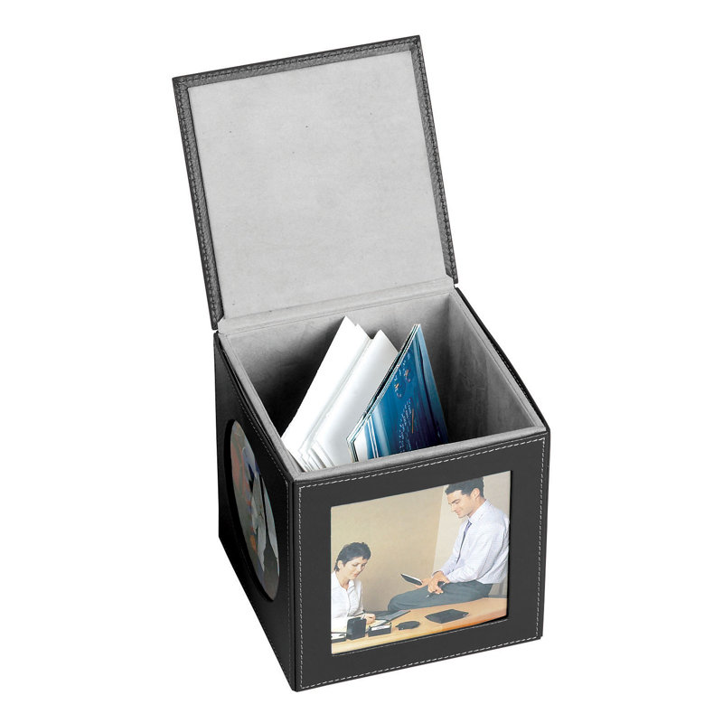 Cadre photo de cube mémoire Bellino, Noir