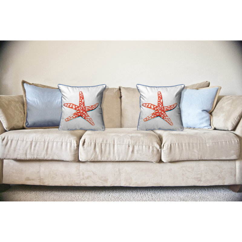 Housse de coussin d'extérieur carré Starfish, Grand