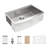 33" Stainless Steel Kitchen Sink - 33X21x9 Inch, Material, With Cutting Board And Colander Inch Easy To Maintain, Drying Rack Installation Guide