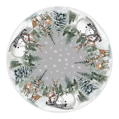 Christmas Tree Skirt Decorations Santa Claus Snowflake Christmas Tree Skirt Exquisite Tree Bottom Decoration Tree Skirt