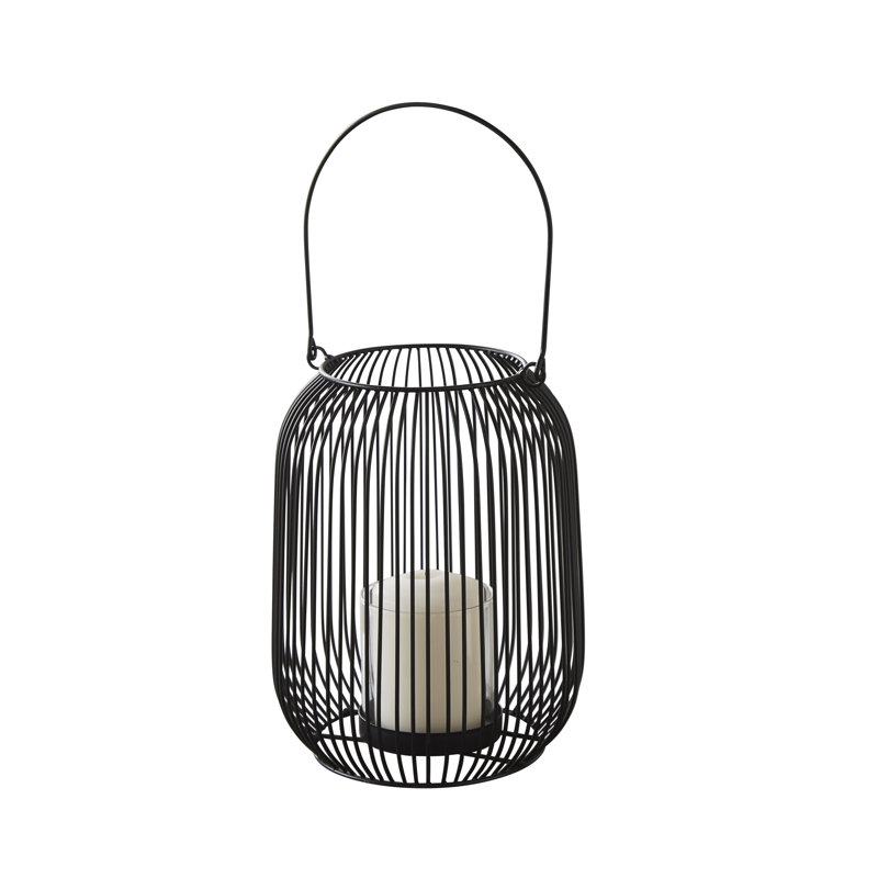 Metal Lantern, 32.7cm H x 22.5cm W x 22.5cm D