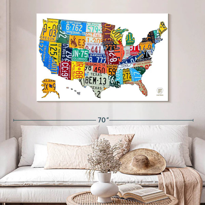License Plate Map USA II