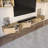5 Pieces 106'' Floating Entertainment Center With Shelves