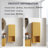 35" Tall Bathroom Wall Mounted Cabinet, Narrow Storage Cabinet With Door And Shelves