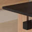 Bureau noir, bois massif, pour un usage domestique, rectangulaire-241033562