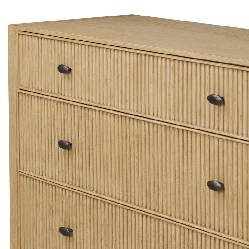Hazel 6 Drawer Dresser-Light Wash Oak