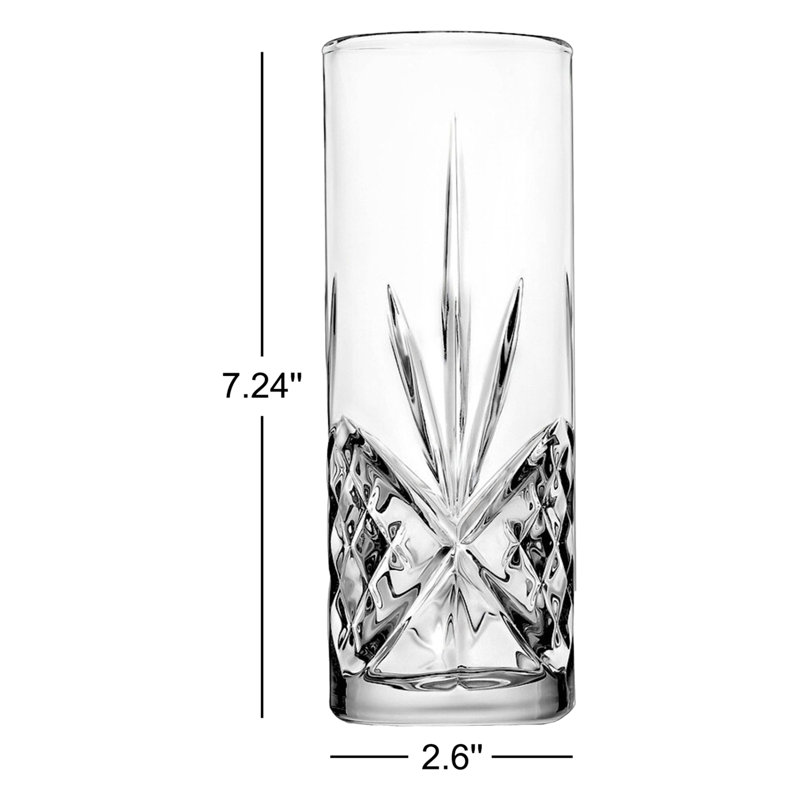 Dublin Crystal Highball Glass 12oz