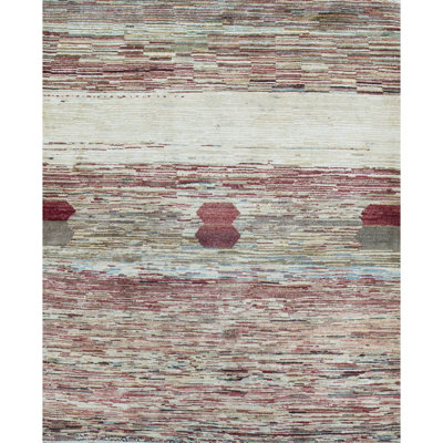 Hand-Knotted High-Quality Red Area Rug