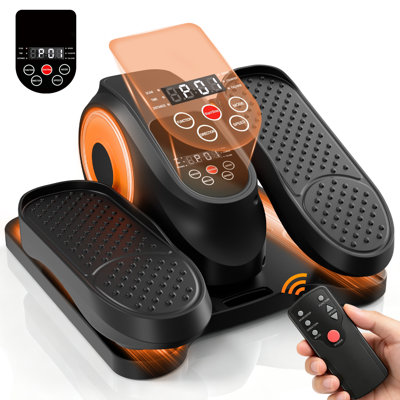 Under-Desk Elliptical Machine, Quiet Magnetic Elliptical Trainer for Home Use, with 3 Auto Programs and 12 Manual Speed Levels, LED Display