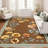 Scalloped Rug Machine Washable Floral Living Room Rugs Non Slip Bedroom Carpet for Nursery Dining Room Dorm Office-60734431-60734416